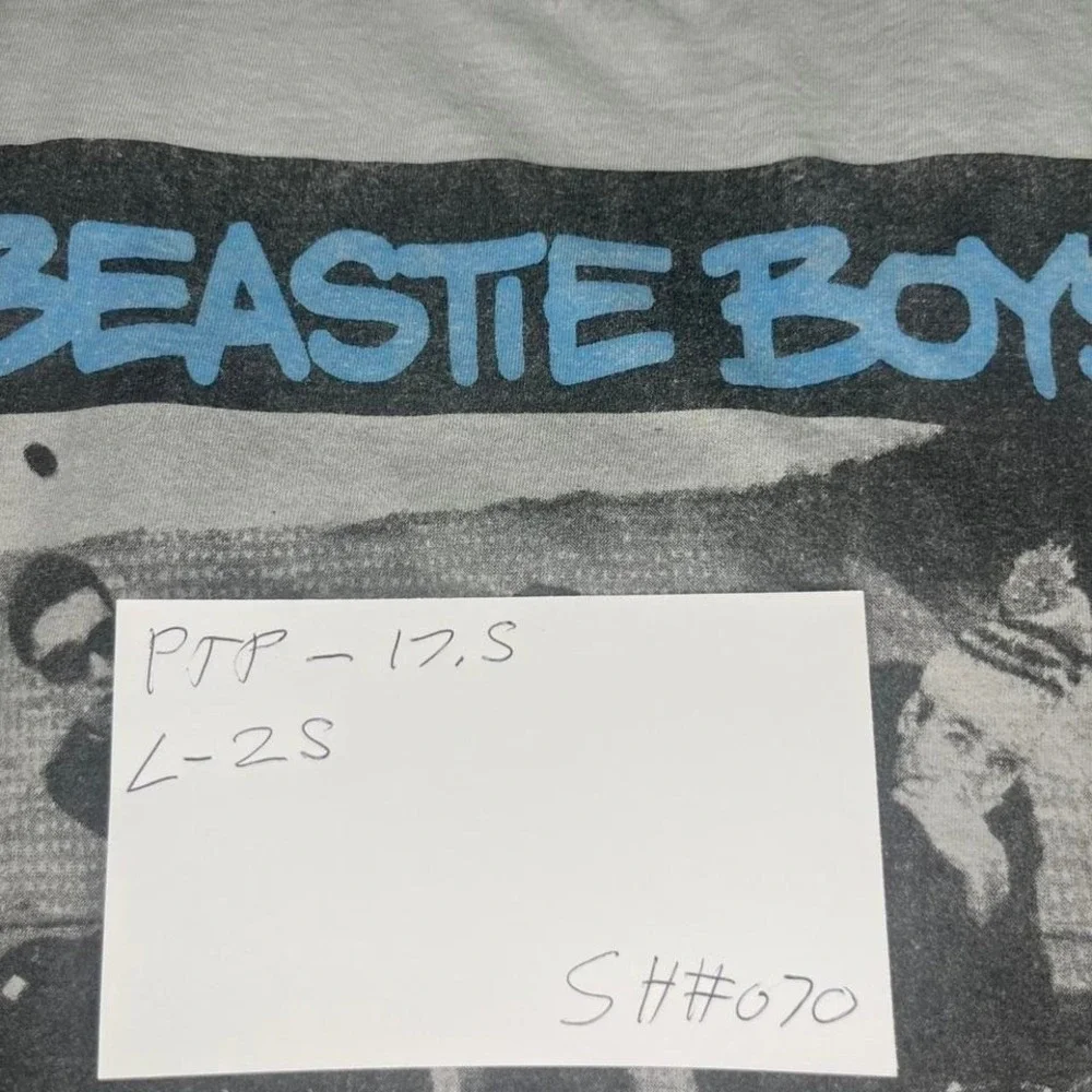 Beastie Boys Check Your Head Sixty Eight Graphic T-Shirt Grey Mens S - Picture 7 of 7